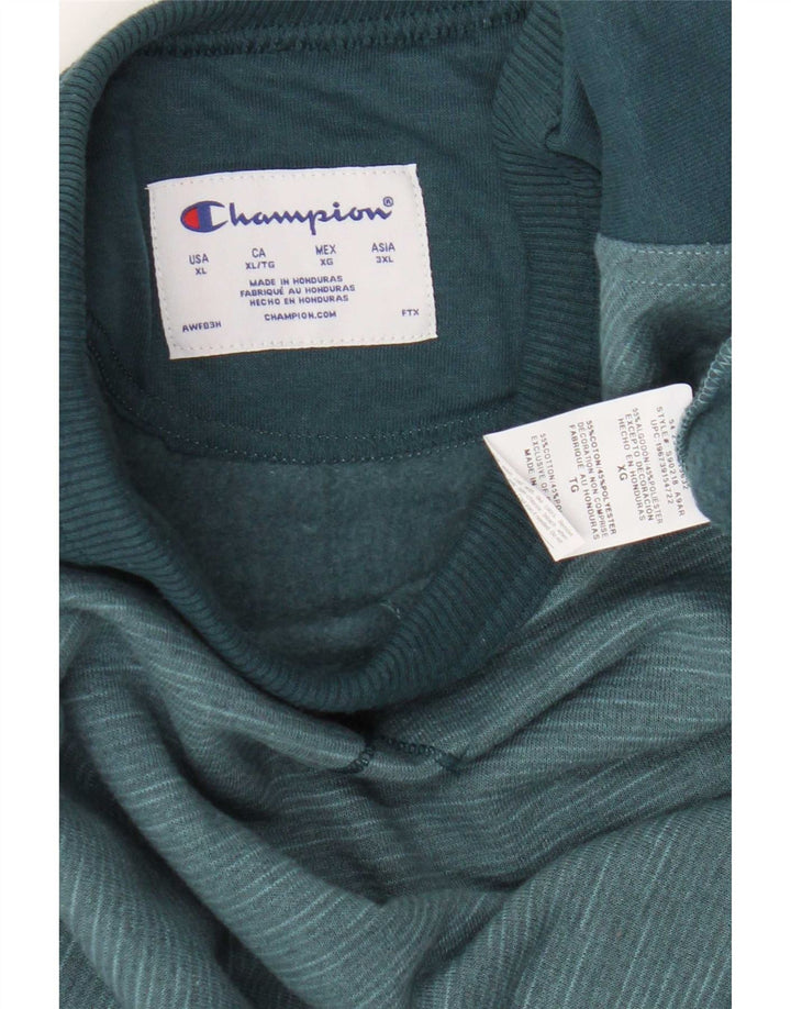 Felpa da uomo Champion Jumper XL Blu Colourblock Cotton