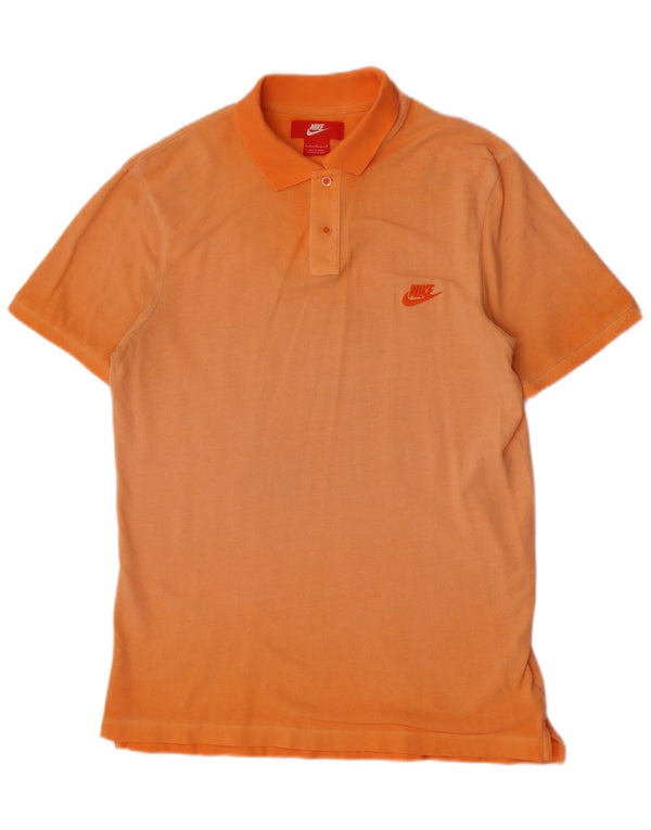 Polo Nike da uomo grande in cotone arancione