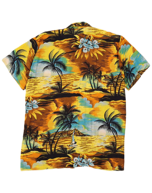 Camicia a maniche corte grafica vintage da uomo XL multicolore hawaiana