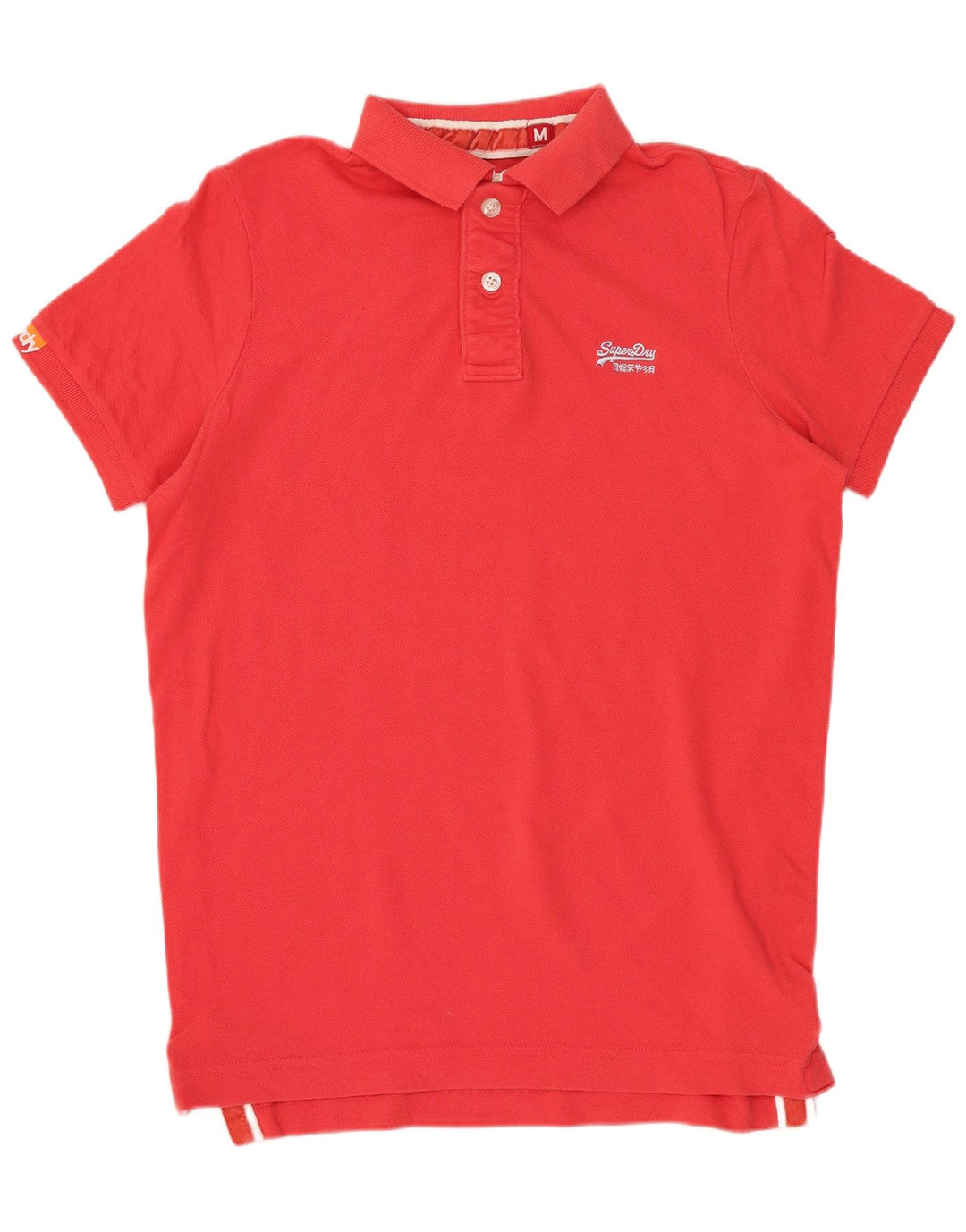 Polo da uomo SUPERDRY in cotone rosso medio