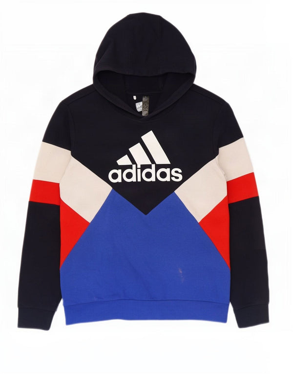 Felpa con cappuccio grafica da ragazzo Adidas 13-14 anni multicolore Colourblock