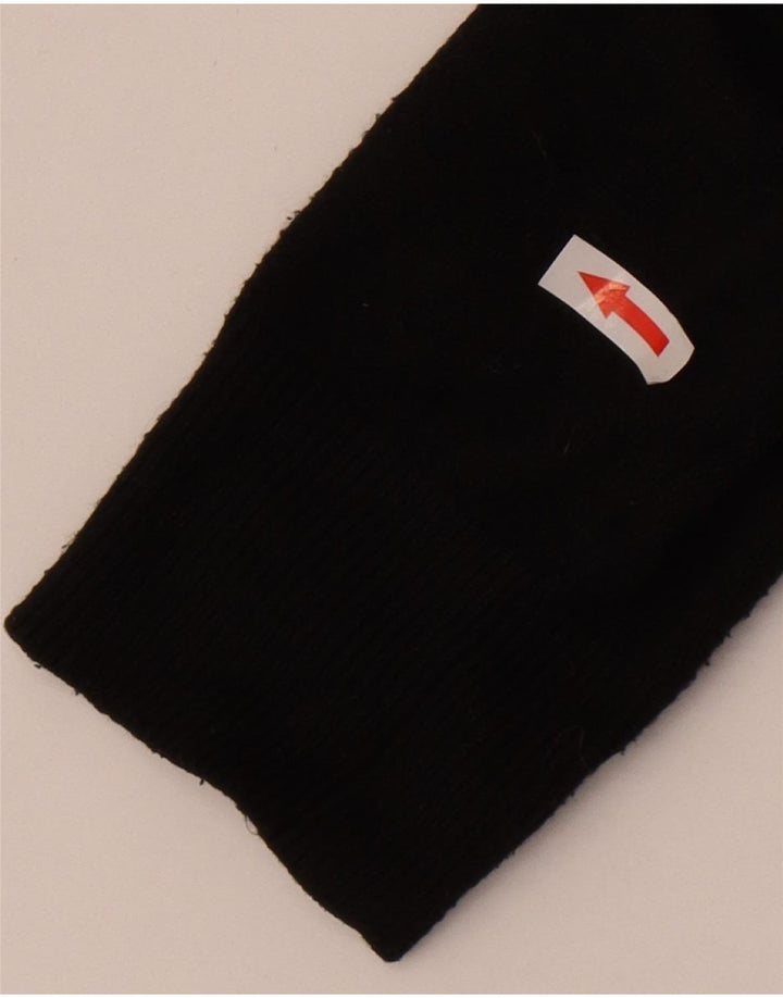 Maglione maglione da uomo Marks & Spencer a collo alto piccolo poliestere nero