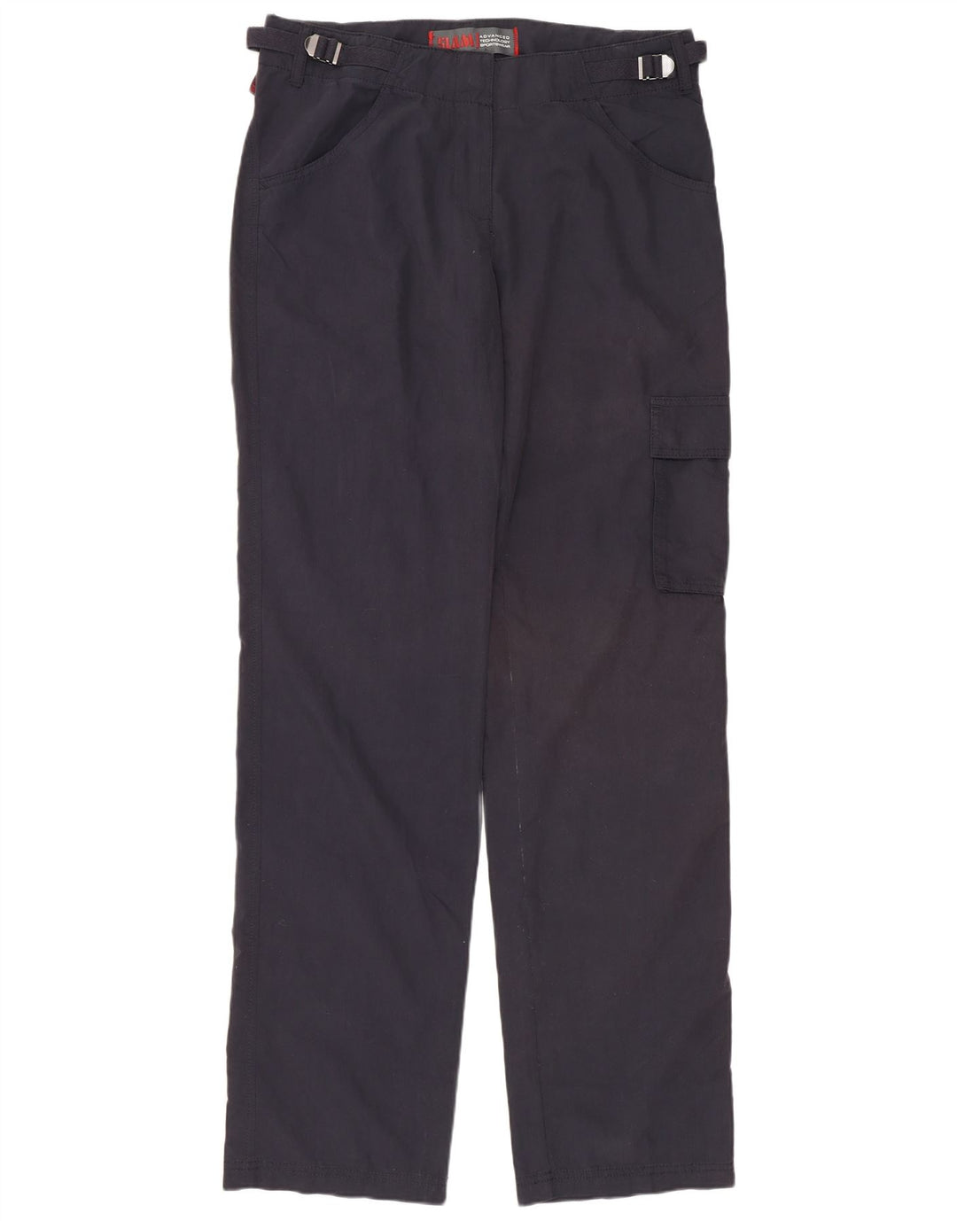 Pantaloni cargo dritti da donna Slam IT 44 medio W32 L35 cotone blu navy