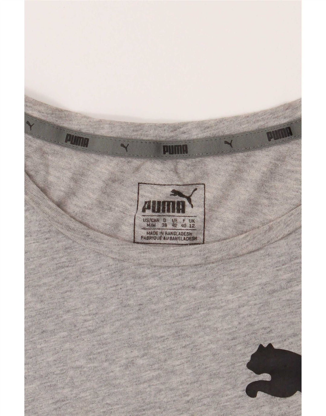 T-shirt grafica da donna Puma UK 12 Grigio medio