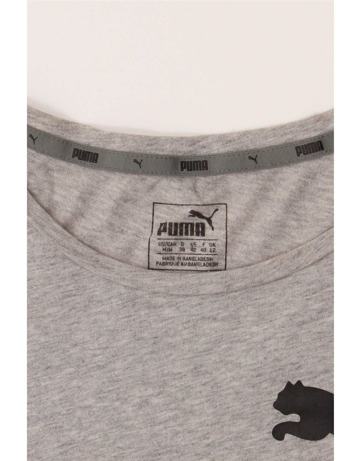 T-shirt grafica da donna Puma UK 12 Grigio medio