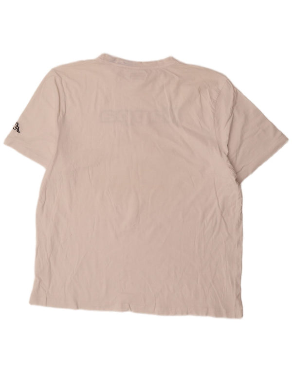 T-shirt grafica da uomo Kappa Top 2XL Bianca