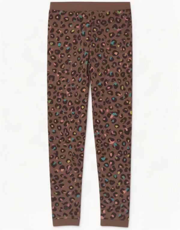 Marks & Spencer Leggings per ragazze 13-14 anni Cotone con stampa animalier marrone