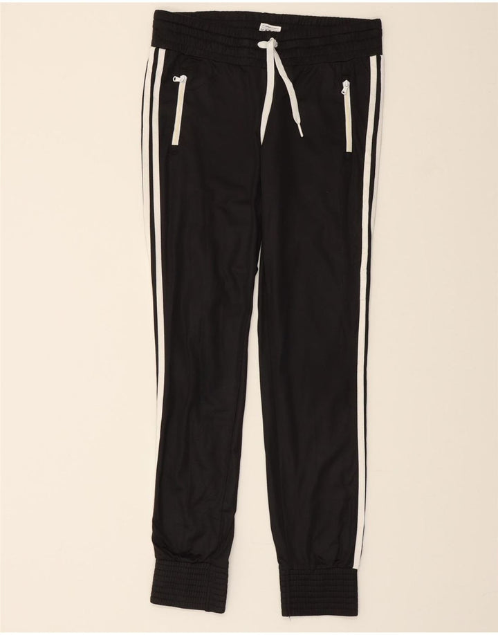 ADIDAS Womens Tracksuit Trousers Joggers UK 8/10 Small Black Polyester Vintage Adidas and Second-Hand Adidas from Messina Hembry 