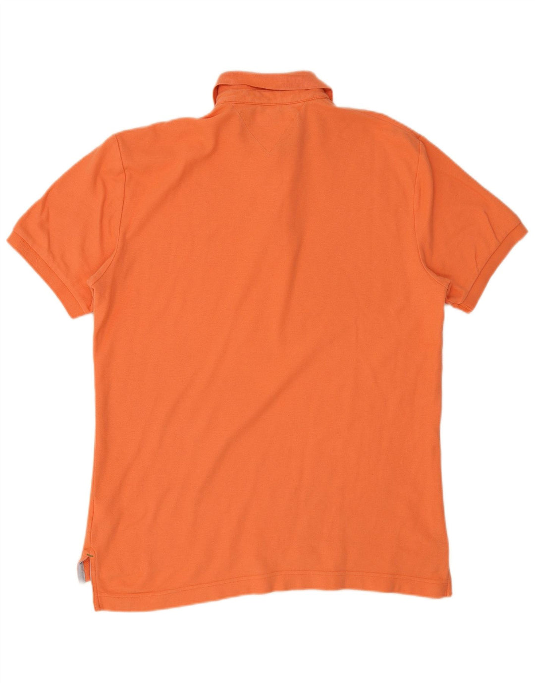 Polo da uomo Tommy Hilfiger grande in cotone arancione