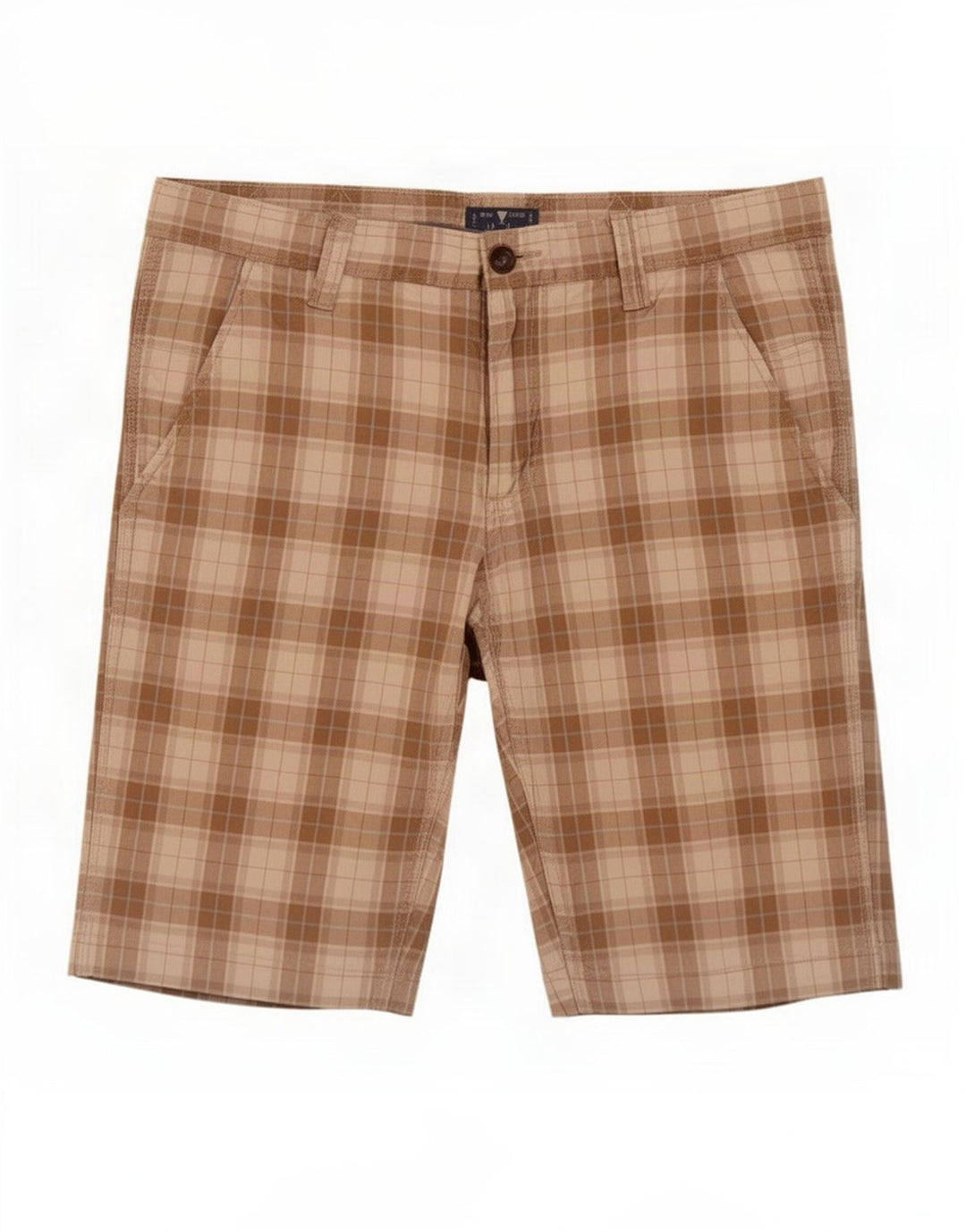 Pantaloncini chino da uomo Hurkett IT 48 medi W32 Beige a quadri