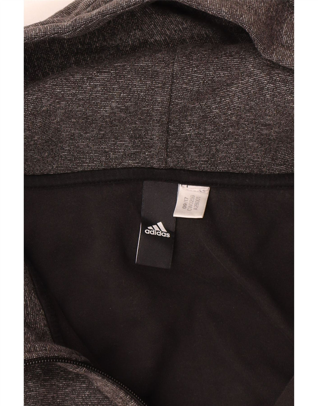 Maglione con cappuccio e zip da uomo Adidas 2XL Grigio