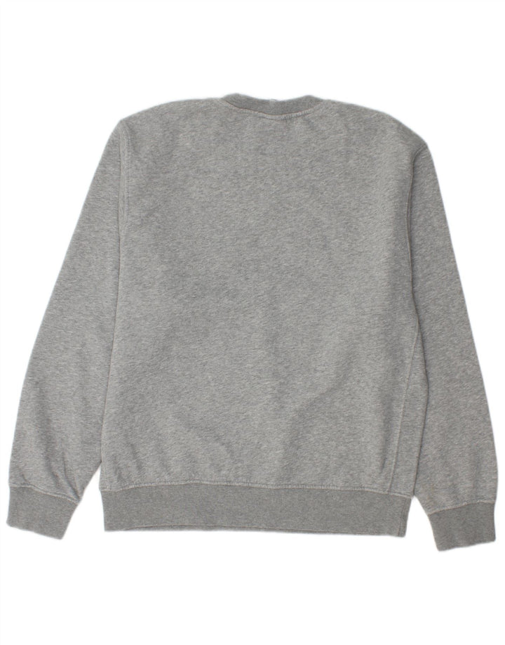 Felpa da uomo ampia NIKE, maglione piccolo in cotone grigio