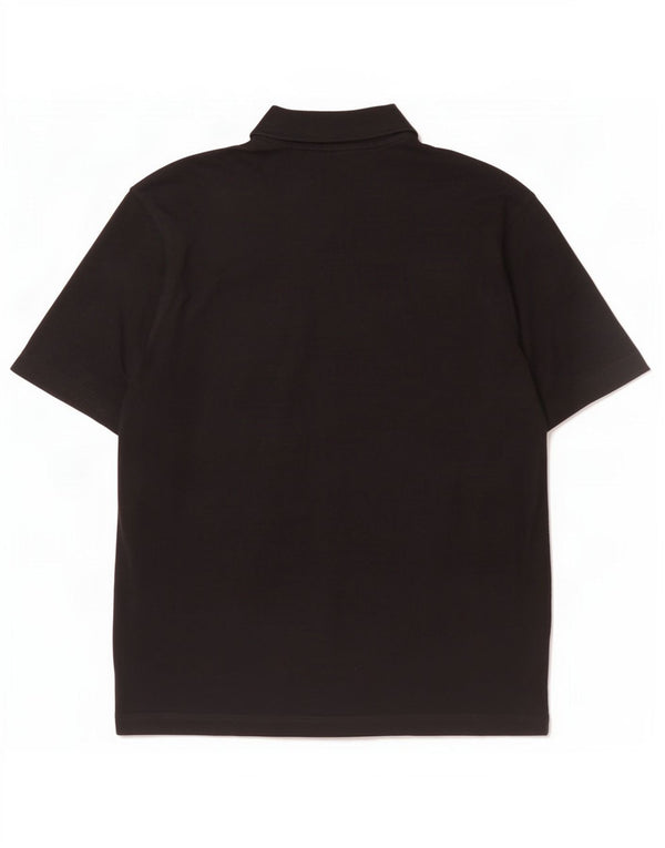 Polo da yachting da uomo Paul & Shark XL in cotone nero