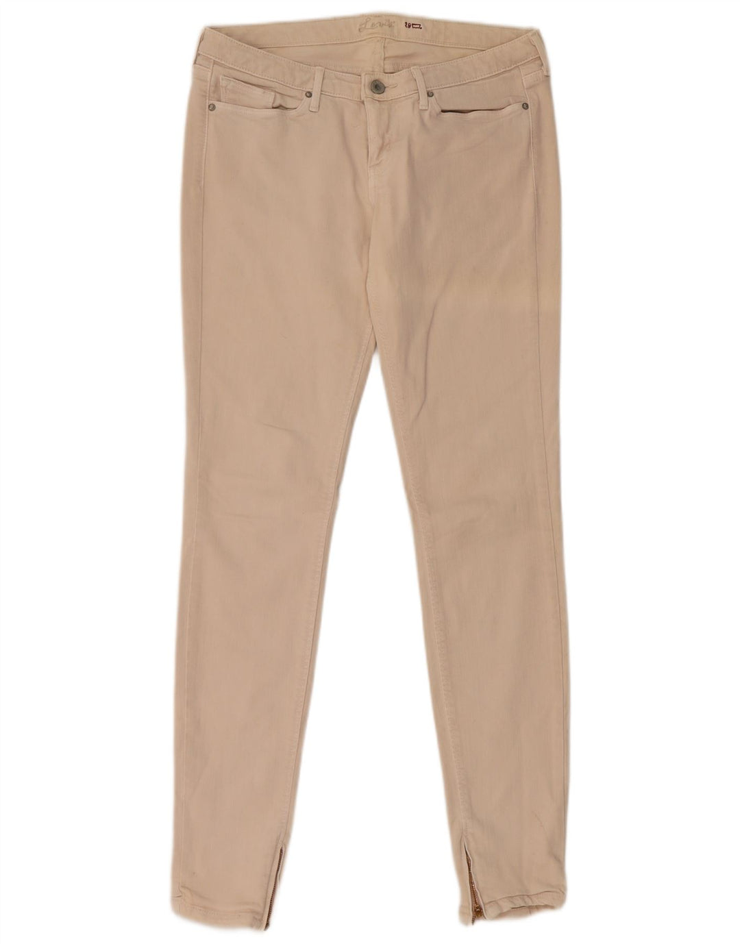 Jeans skinny da uomo Levi's W29 L34 cotone beige