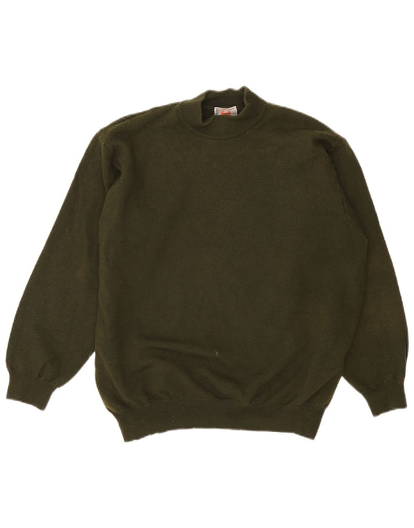 Stefanel Maglione da donna con collo dolcevita UK 14 Large Cachi