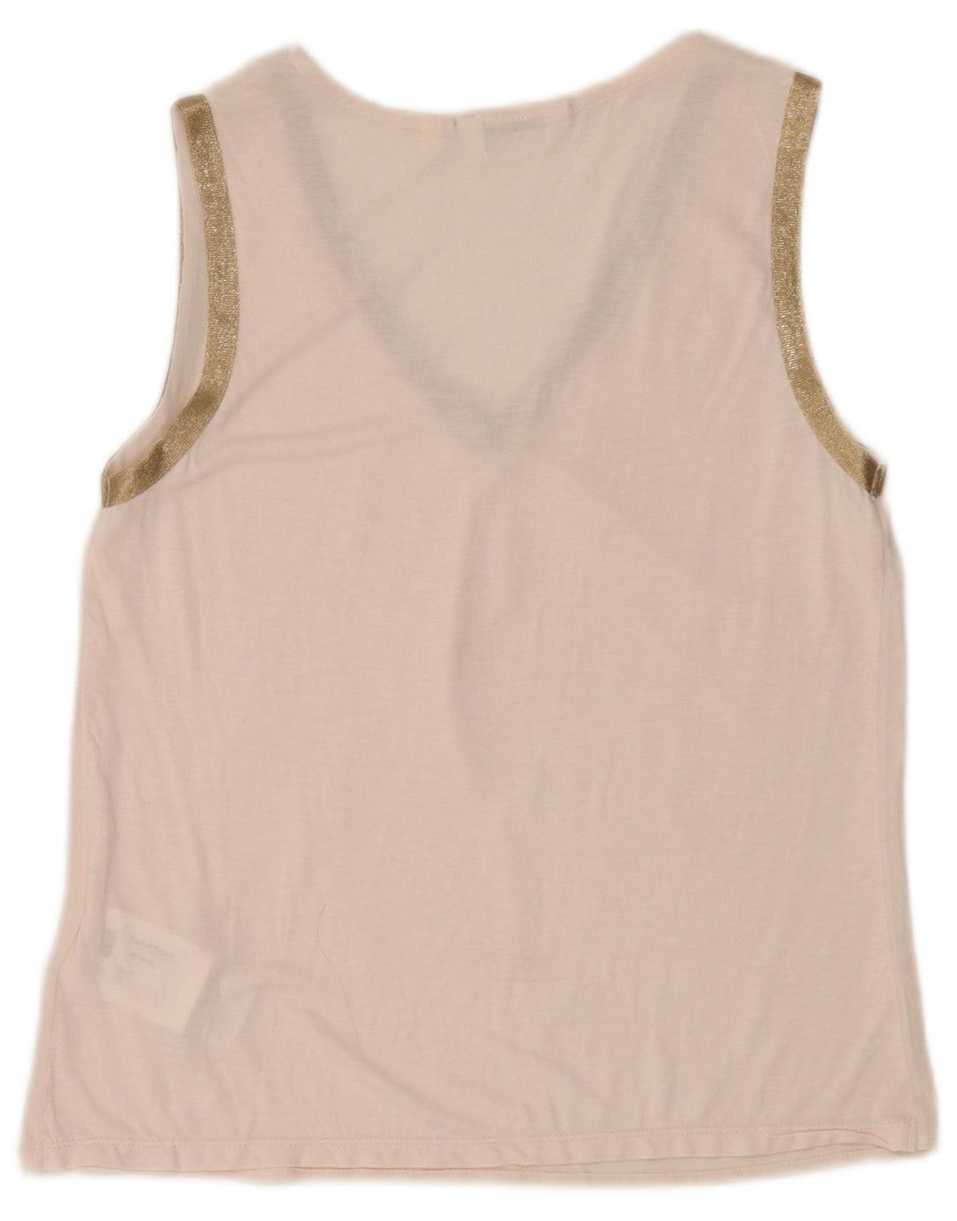 Naf Naf Canotta trasparente da donna UK 12 Poliestere rosa medio