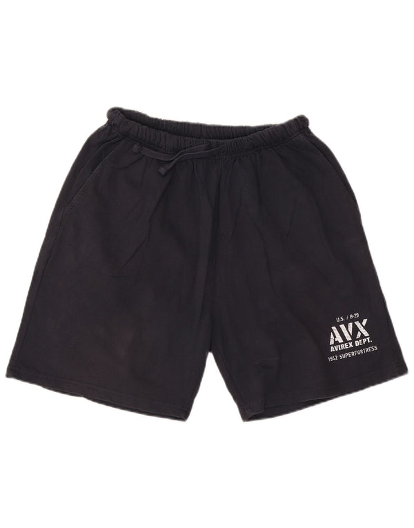 Pantaloncini sportivi grafici da uomo AVIREX XL in cotone blu navy