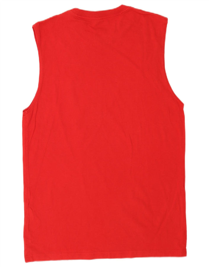 Canotta Nike da uomo con vestibilità regolare, colore rosso medio, in cotone