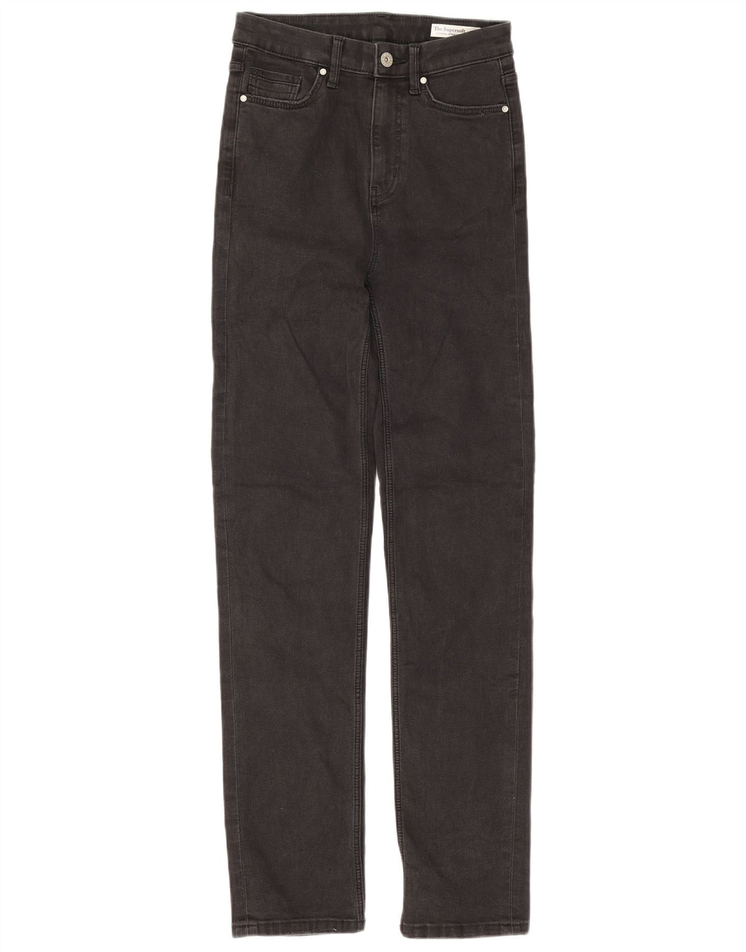 Jeans dritti Marks & Spencer da donna Sienna UK 8 piccoli W25 L30 neri