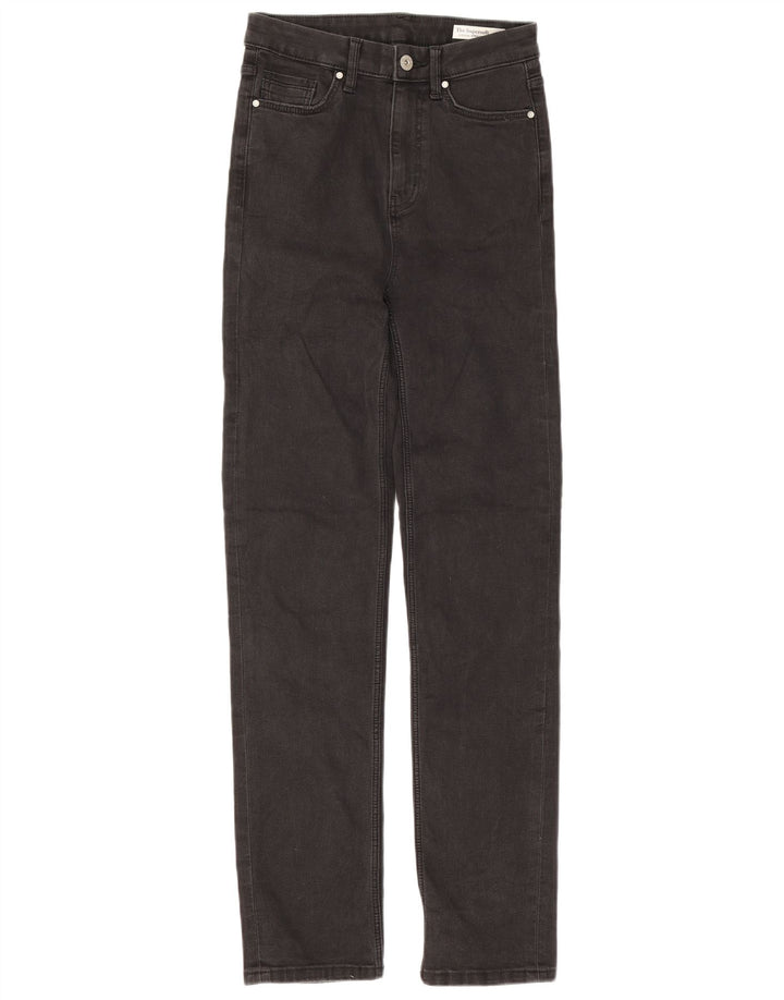 Jeans dritti Marks & Spencer da donna Sienna UK 8 piccoli W25 L30 neri