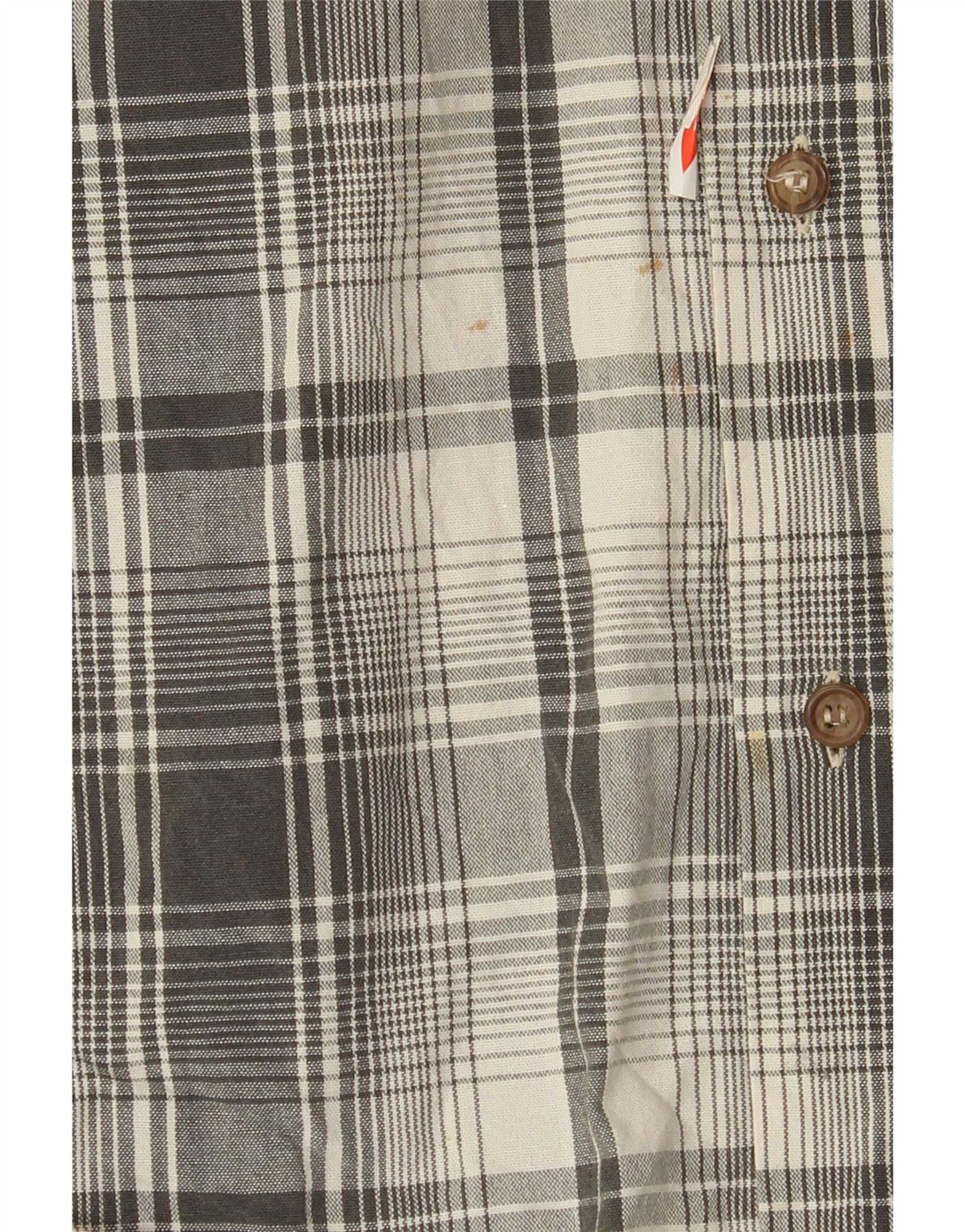 Camicia da uomo Marlboro Classics in cotone a quadri grigi grandi