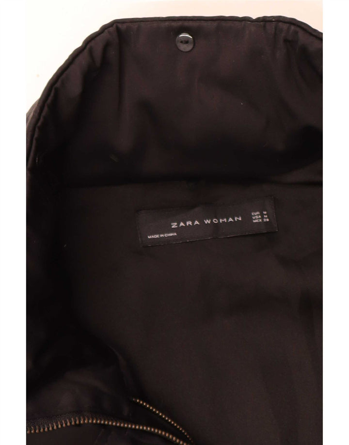 Giacca Parka con cappuccio da donna Zara UK 14 media nera