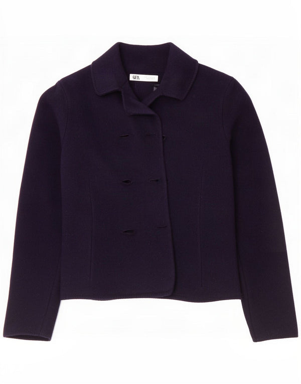 Zara Giacca blazer da donna UK 14 Media Blu navy Lana