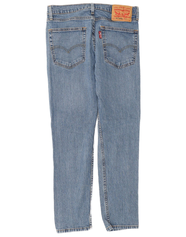 Levi's Uomo 502 Hi-Ball Tapered Jeans W32 L30 Cotone Blu