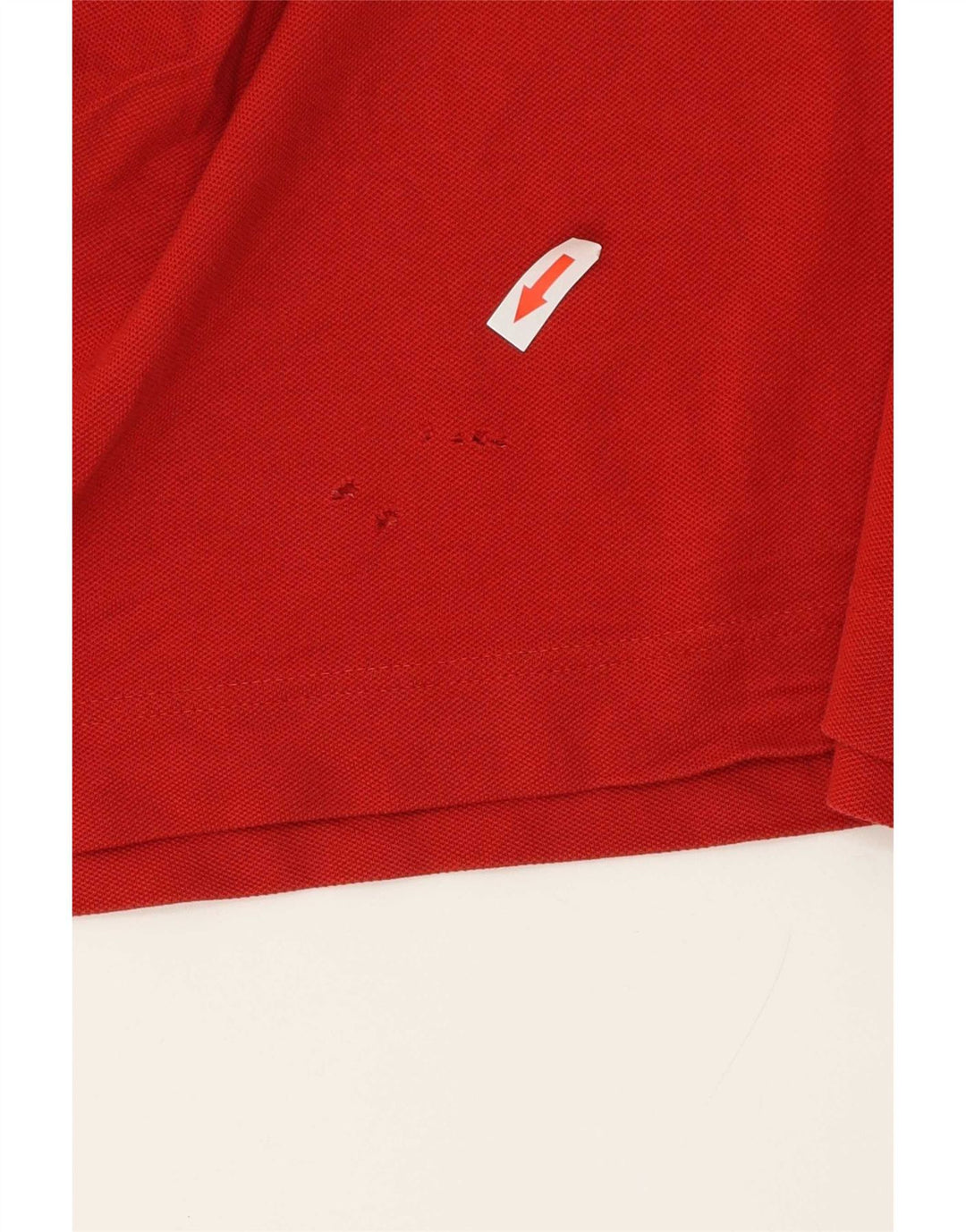Polo da rugby da uomo Lacoste taglia 4, cotone a righe rosse medie