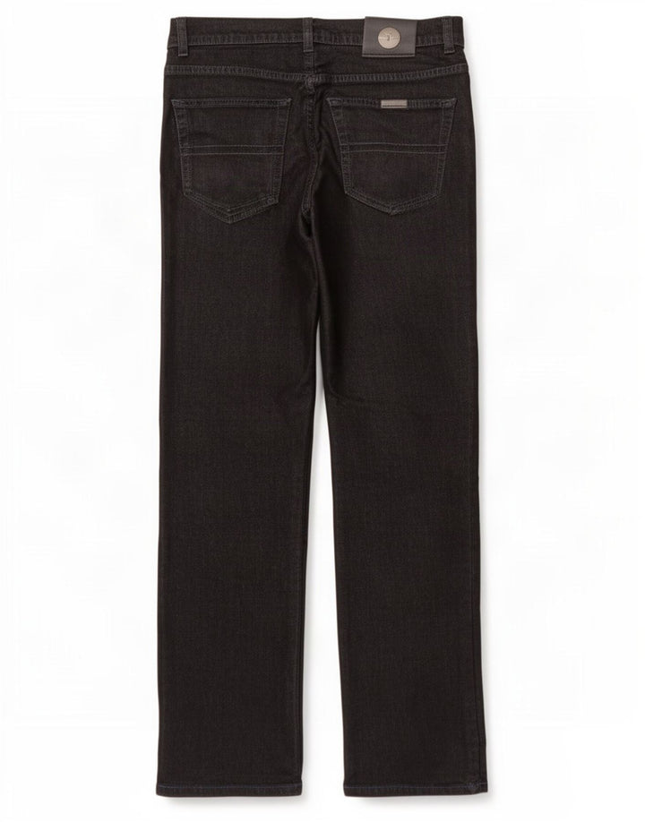 Jeans Straight Uomo Trussardi W32 L32 Cotone Nero