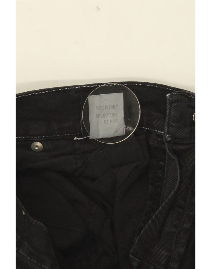 Jeans dritti da uomo Roy Rogers W33 L30 cotone nero