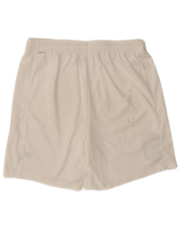 Pantaloncini sportivi PUMA Italia da uomo, grandi, in poliestere bianco