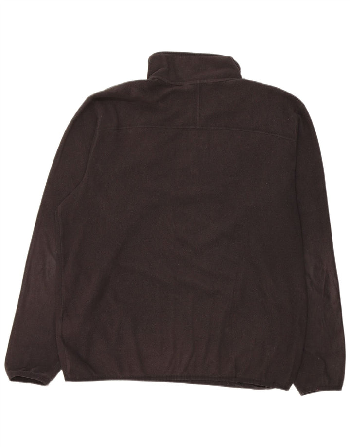 Maglione in pile da uomo The North Face con zip e collo, grande, in poliestere nero