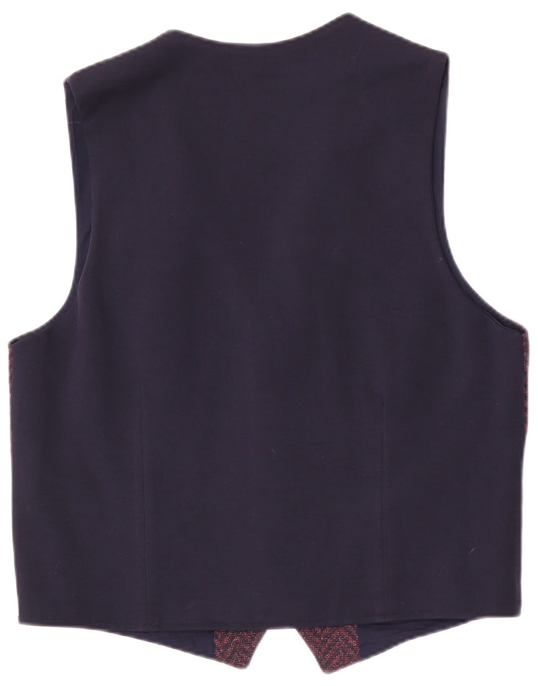 Gilet vintage da uomo a spina di pesce viola medio