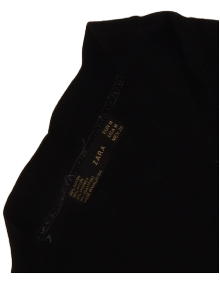 Maglione cardigan corto da donna Zara UK 12 medio nero