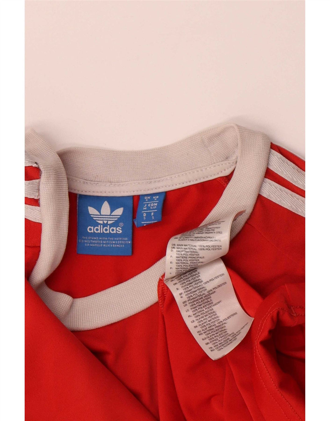 T-shirt da uomo Adidas Top Small rossa in poliestere