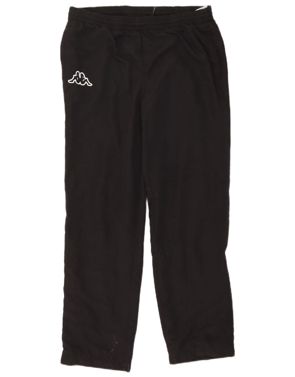 Pantaloni da tuta da uomo Kappa Large neri in poliestere