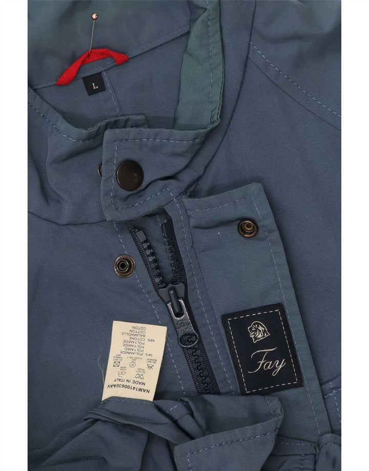 Giacca multiuso da uomo Fay UK 40 Large in poliestere blu navy