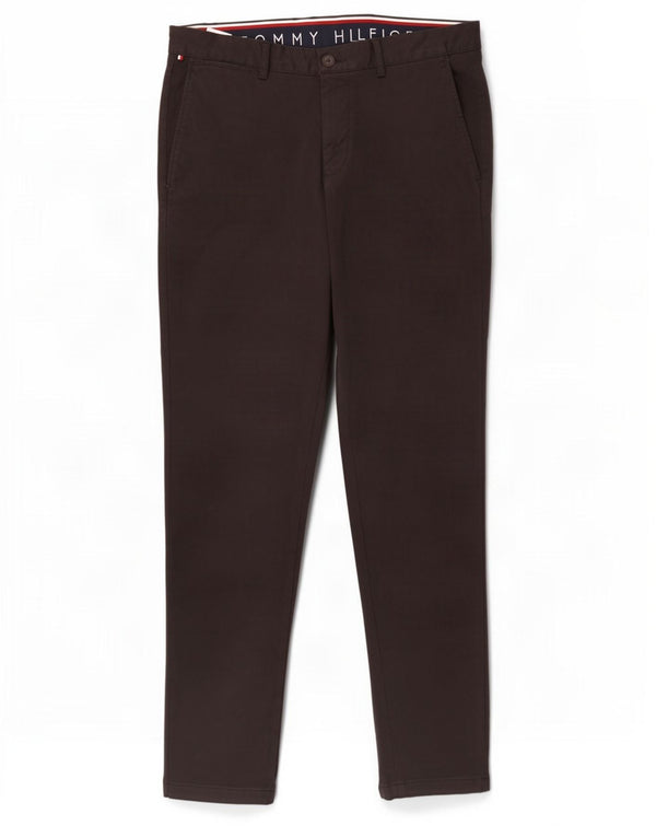 Pantaloni chino slim da uomo Tommy Hilfiger W31 L32 cotone nero