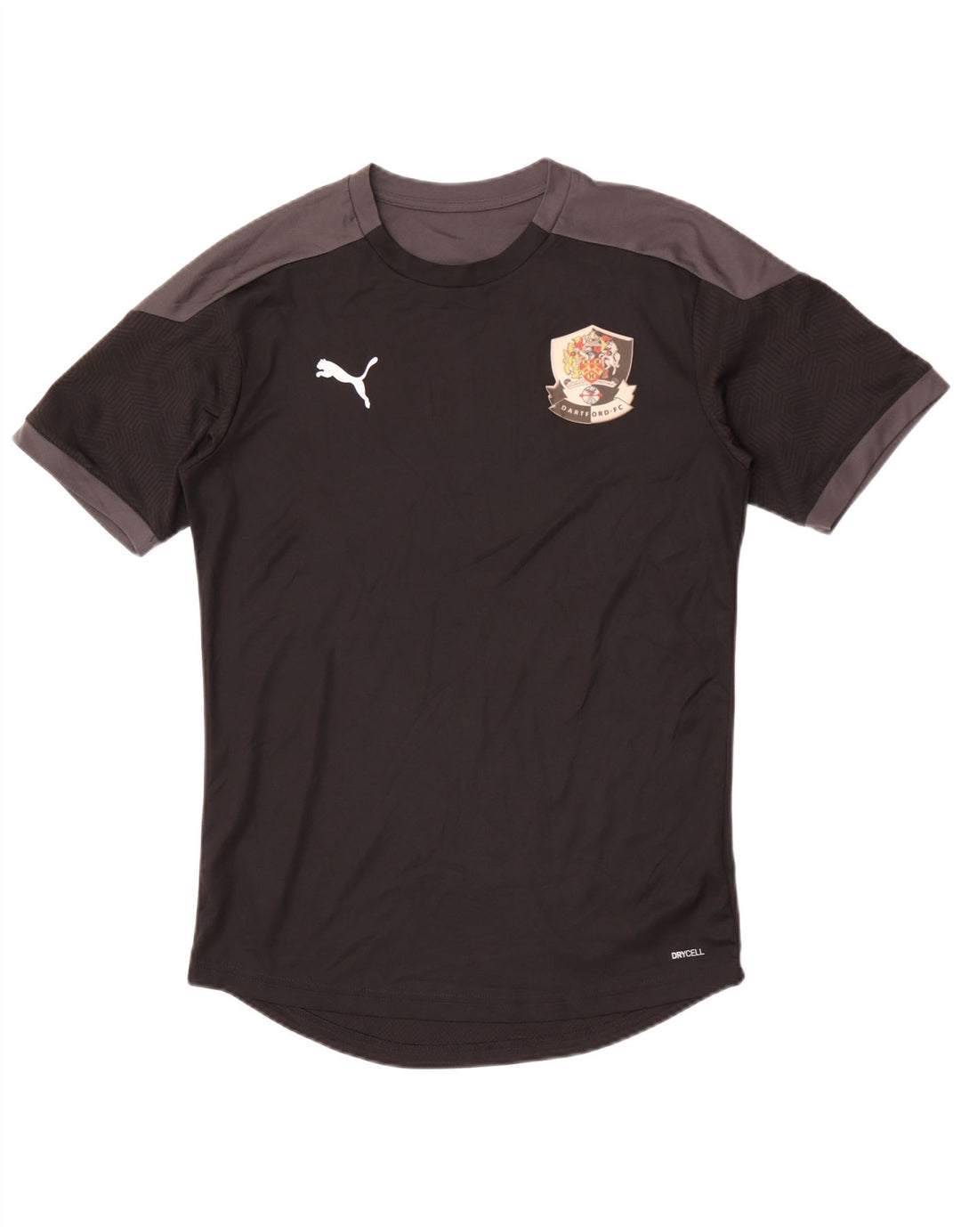 Maglietta Puma da uomo Dartford FC, maglietta in poliestere color block medio nero