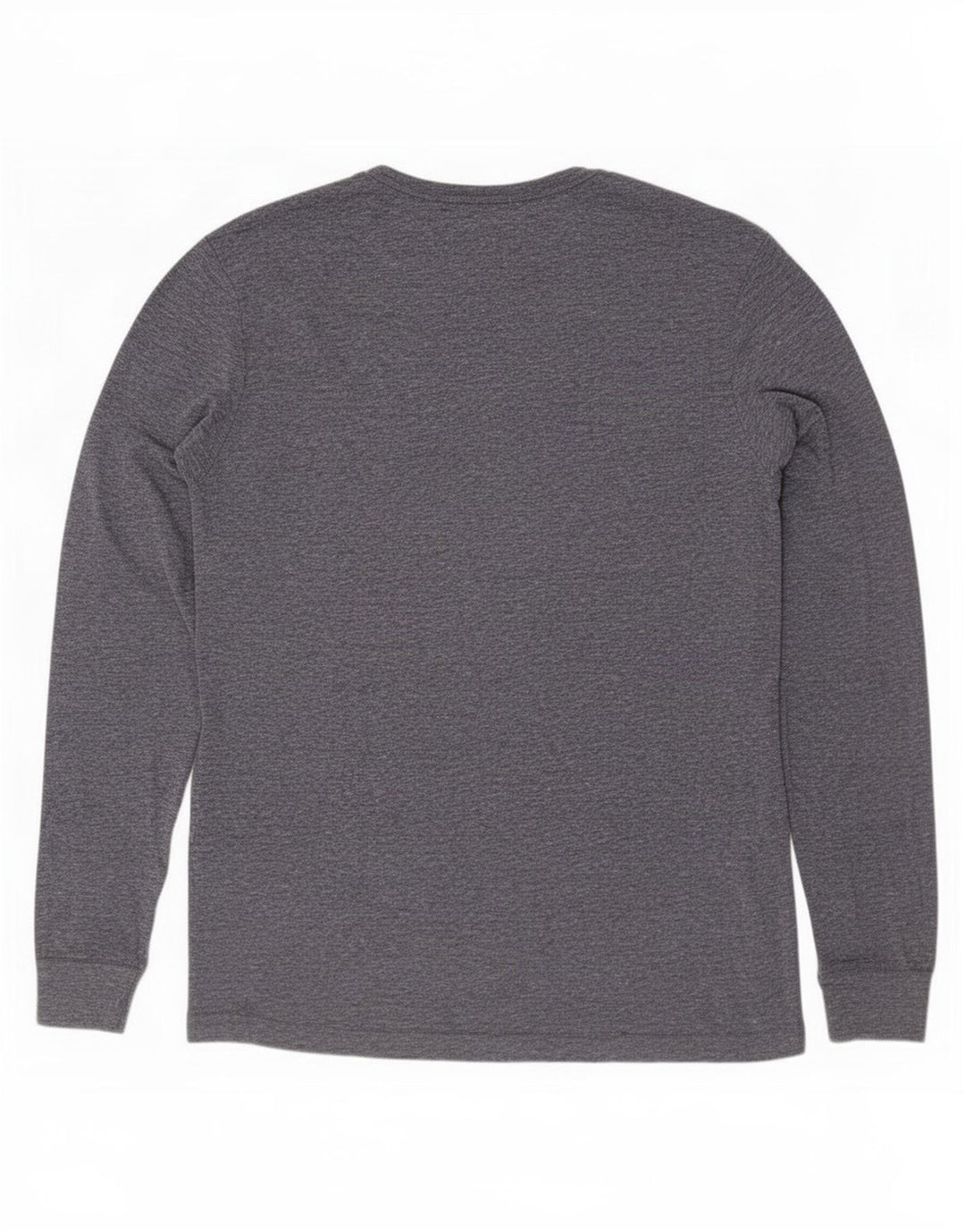 Tommy Hilfiger Top da uomo a maniche lunghe di grandi dimensioni in poliestere screziato blu navy