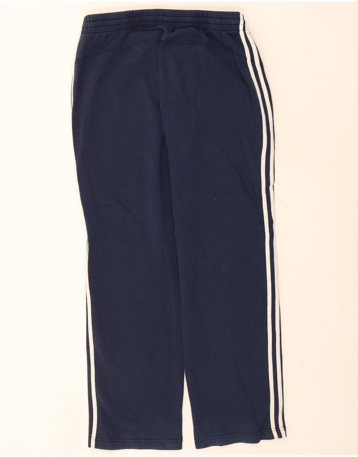 Pantaloni da tuta da uomo Adidas Large in cotone blu navy