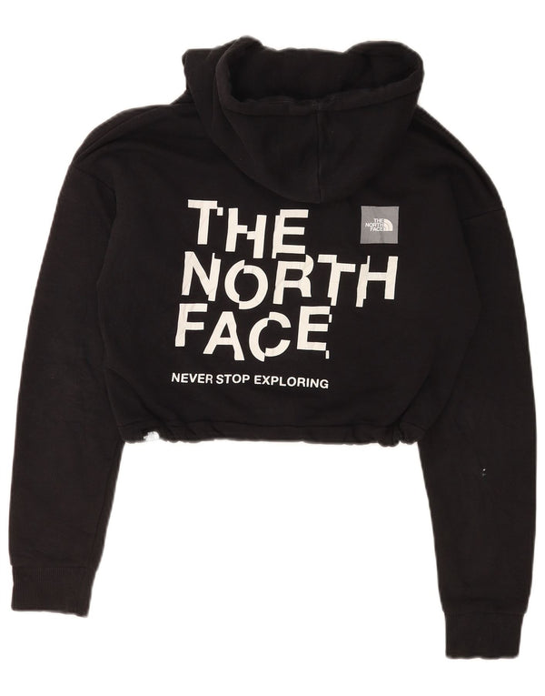 Felpa con cappuccio grafica da donna The North Face Crop Felpa UK 10 piccola in cotone nero