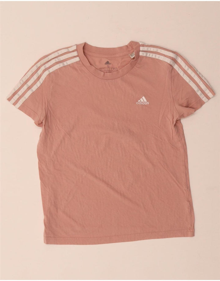 T-shirt da donna ADIDAS UK 8/10 piccola in cotone rosa