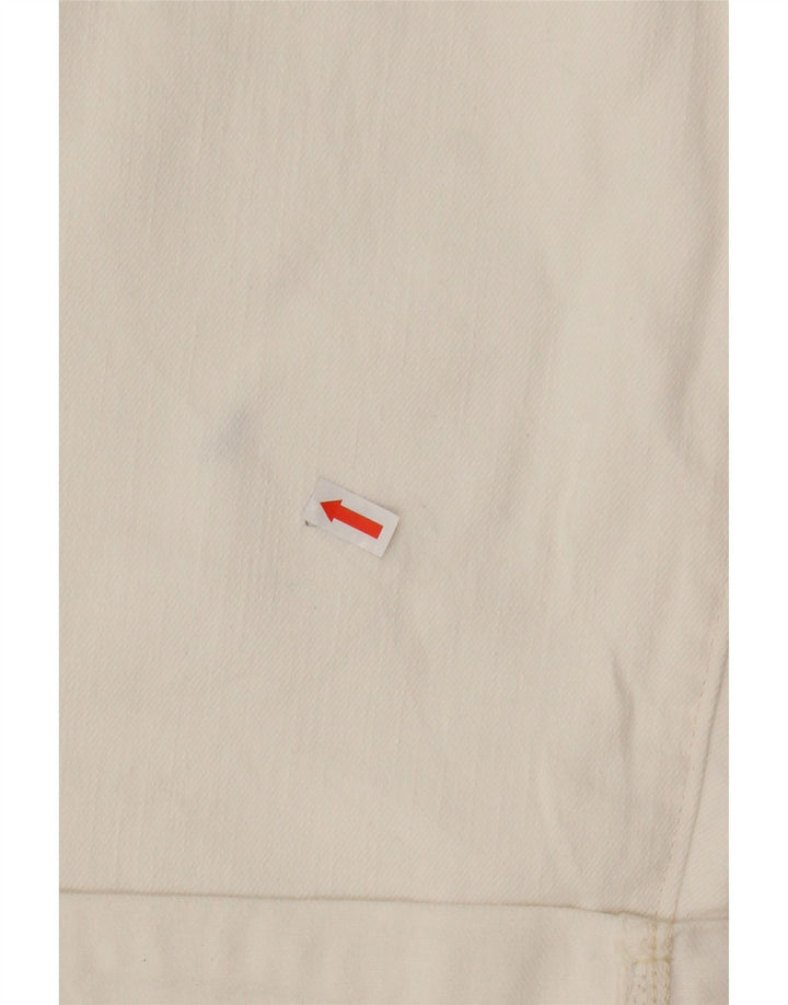 Pantaloncini di jeans da donna Levi's US 10 Large W30 bianco sporco