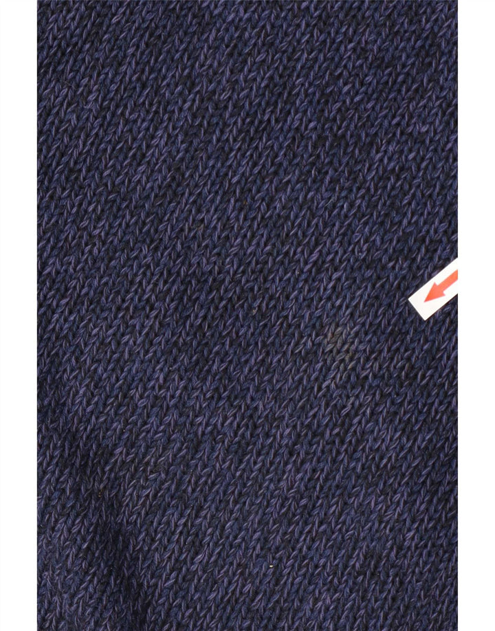 Maglione maglione con scollo a V Marks & Spencer da uomo St. Michael blu navy medio
