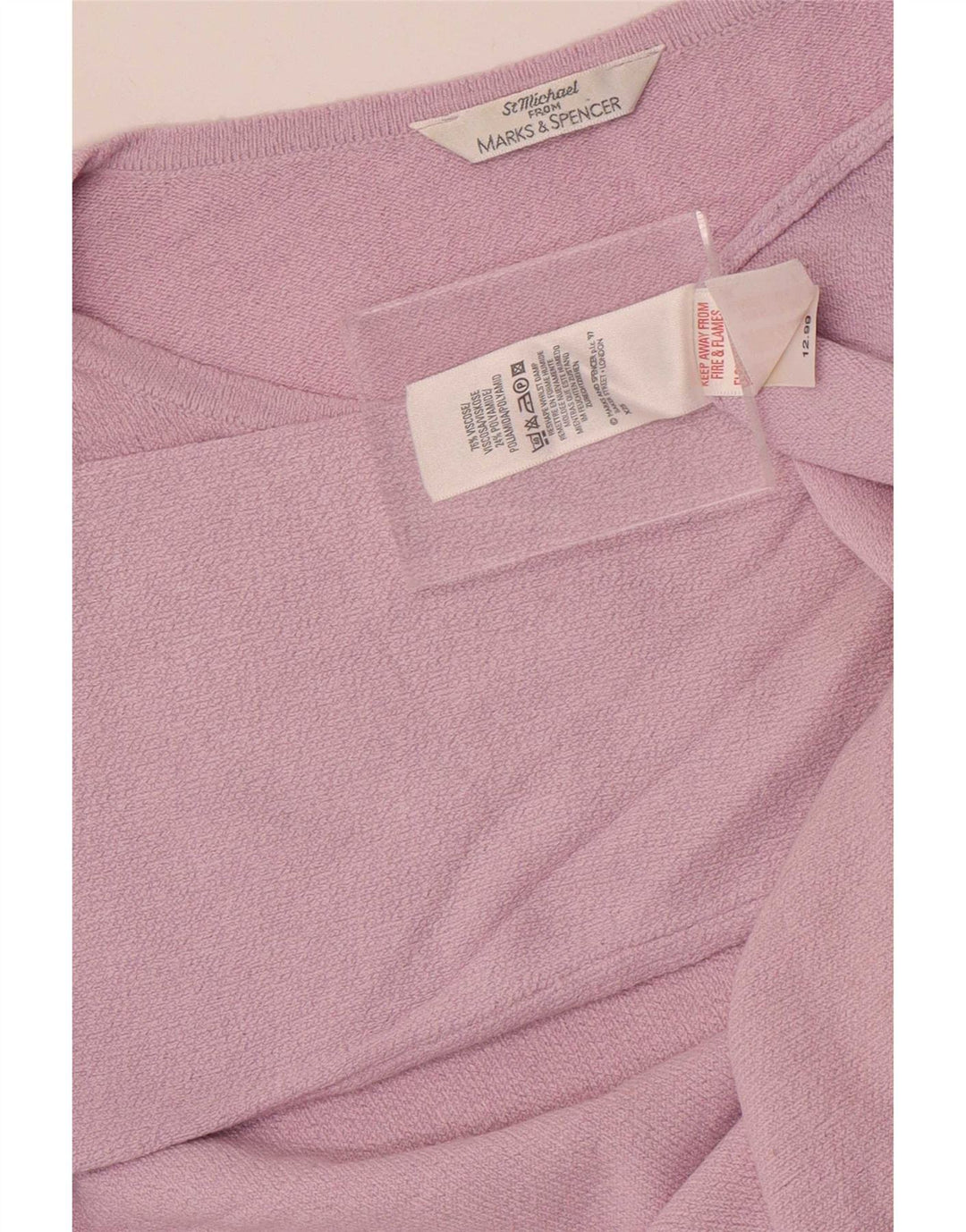 Marks & Spencer Top da donna St. Michael manica 3/4 UK 12 Viola medio