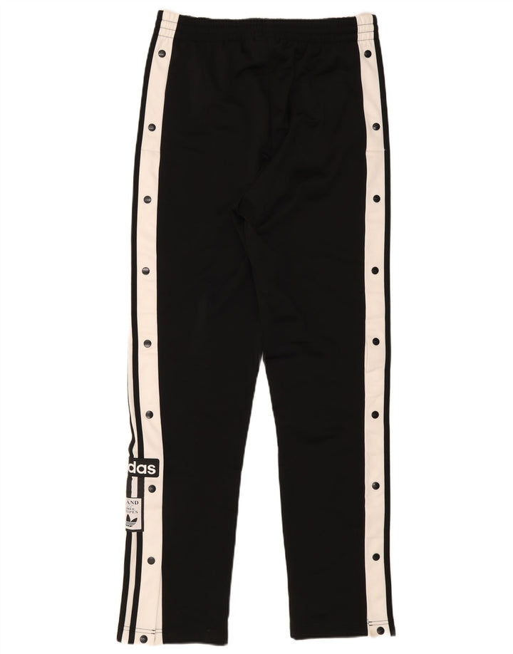 Pantaloni da tuta da uomo Adidas Large in poliestere color block nero