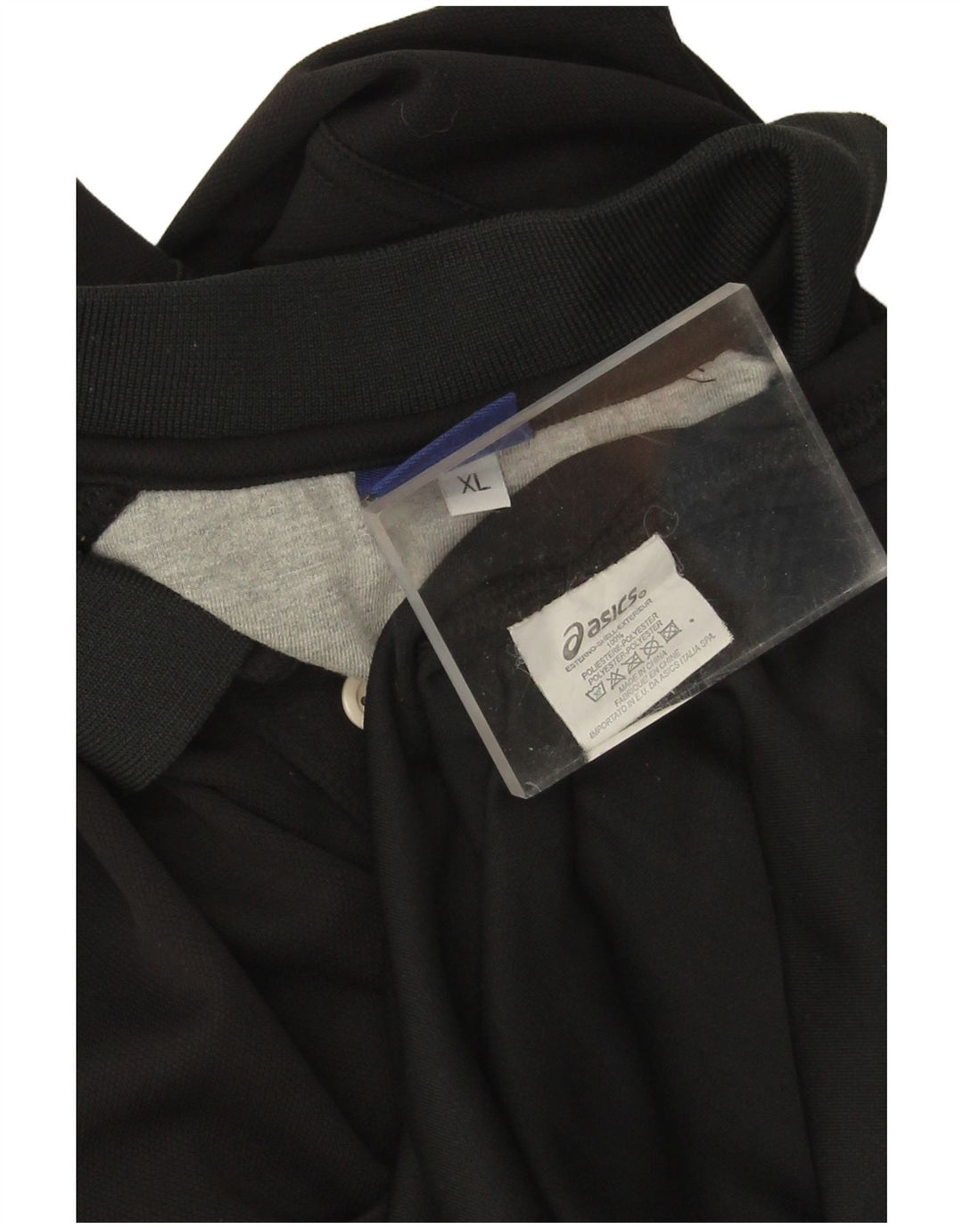 Polo Asics Uomo XL Poliestere Nero