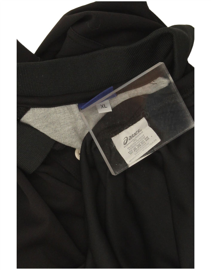 Polo Asics Uomo XL Poliestere Nero